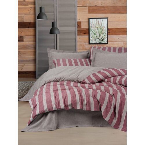 Aberto Design set posteljine Bande, 200x220 cm, crvena Cene