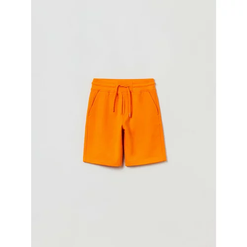 OVS Kratke hlače iz tkanine 1762814 Oranžna Regular Fit