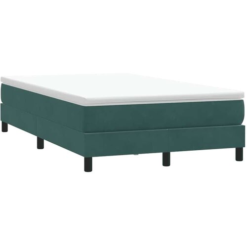 Box Spring krevet bez madraca tamnozeleni 120x210 cm samt Cijene