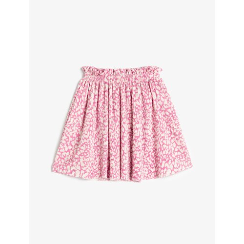 Koton Skirt Floral Elastic Waist Pleated Cene