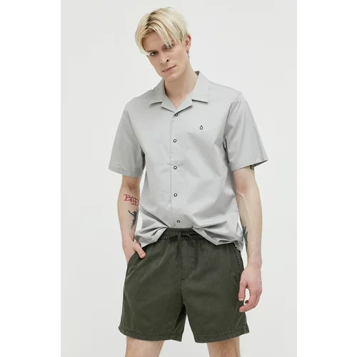 Abercrombie & Fitch Pamučne kratke hlače boja: zelena