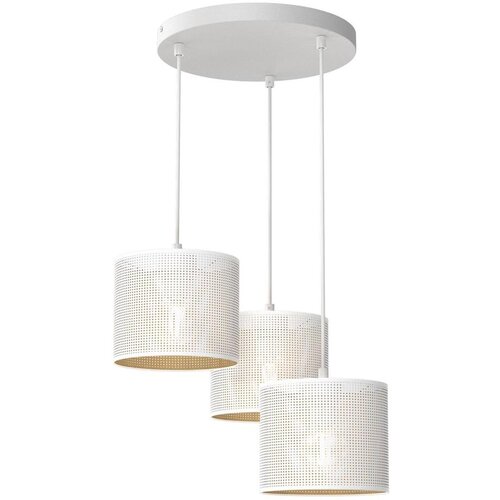  Luster na sajli LOFT SHADE 3xE27/60W/230V bela/zlatna Cene
