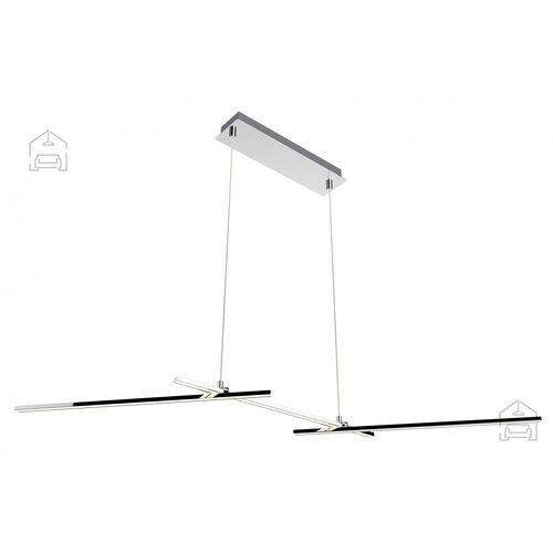 Candellux luster/visilica-thasos viseća lampa 103X23 23W led hrom 4000K Slike