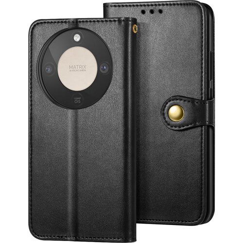 AVIZAR Folio denarnica ovitek za Honor Magic 8 Lite z zapestnim trakom in držalom za kartice, Črna, (5000190196) Cene