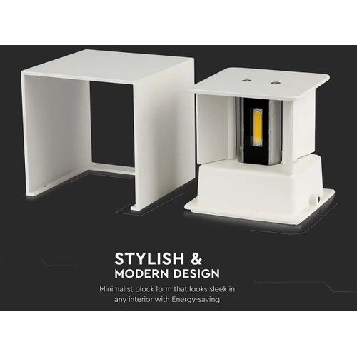  LED spolja&amp;scaron;nje zidno svetlo LED/11W/230V 4000K IP65 bela Slike