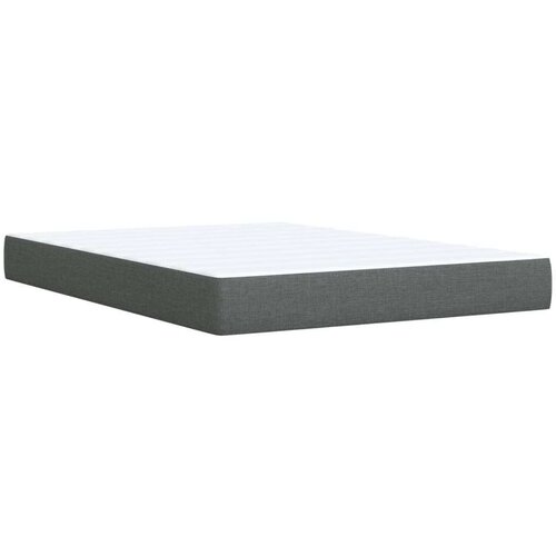 VidaXL Okvir kreveta s oprugama i madrac svjetlosivi 140x200cm tkanina Slike