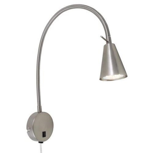  NAMIZNA SVETILKA LED SPOT 1X4W GU10, GOOSE S STIKALOM, NIKEL/SATIN Slike