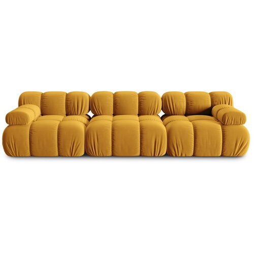 Micadoni Home rumena žametna sedežna garnitura 282 cm bellis – Cene