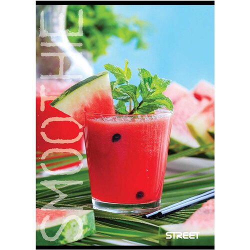 STREET Zvezek A4 Smoothie, mali karo, 54 listov, sortirano, 1 kos Slike