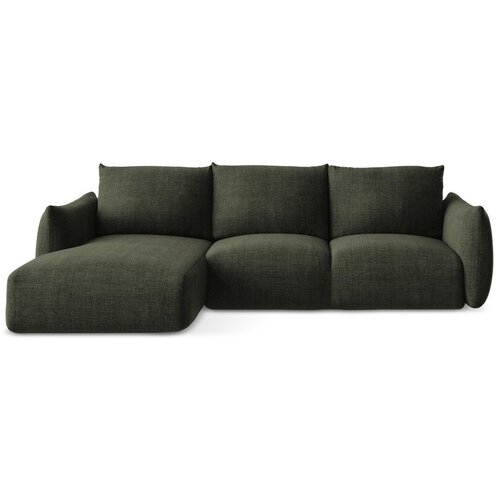 Makamii Zelena sklopiva kutna garnitura (s lijevim kutom/s ležaljkom) Leila &amp;ndash; Slike