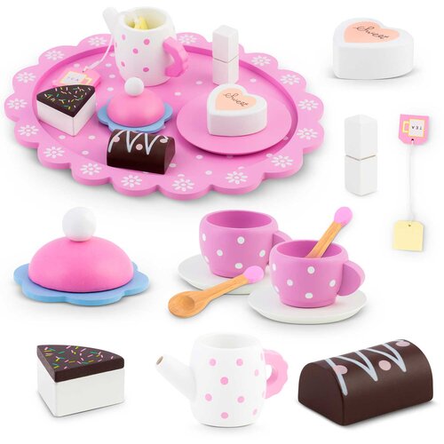 Ricokids Wooden Tea Set RK-869 - Montessori Inspired Toy for Kids, (21740724) Slike