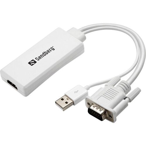 Sandberg adapter konverter vga + audio - hdmi fhd 508-78 Cene