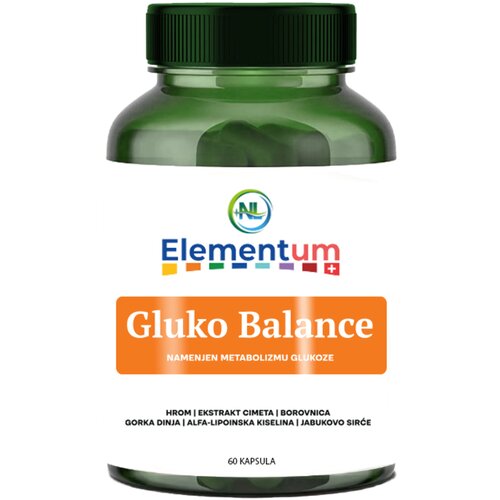Plus Naturallab Elementum gluko balance 60 caps Cene