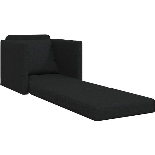  Krevet na razvlačenje Crna 74 x 77 x 81 cm tkanina Slike