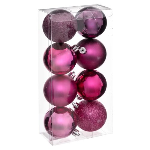 Atmosphera Novogodišnja dekoracija kugle blackcurrant 8 kom 7 cm (129170CD) Cene
