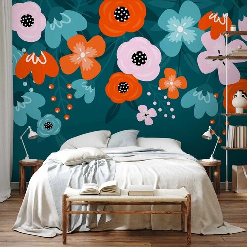  Foto tapeta - Colorful Bloom - Third Variant 245x175 Slike