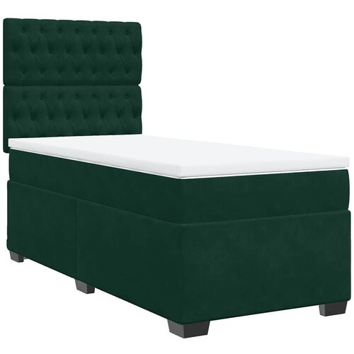 Box spring krevet s madracem tamnozeleni 100x200 cm bar&amp;scaron;unasti Slike