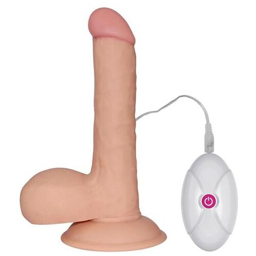 Lovetoy Ultra Soft Dude vibrator 7,5&amp;quot; 19cm x 4,5cm Slike
