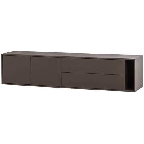 Vtwonen Temno rjava TV omarica iz masivnega bora 200x45x44 cm Settle Down &amp;ndash; Slike
