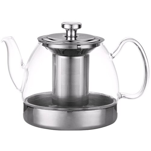 Yaosheng Čajnik, vrč s filtrom Bon Tea 1,2l / borosilikatno steklo, inox, (5000219129) Slike