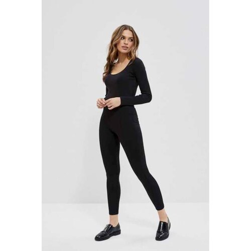 Moodo Black leggings with stitching Cene