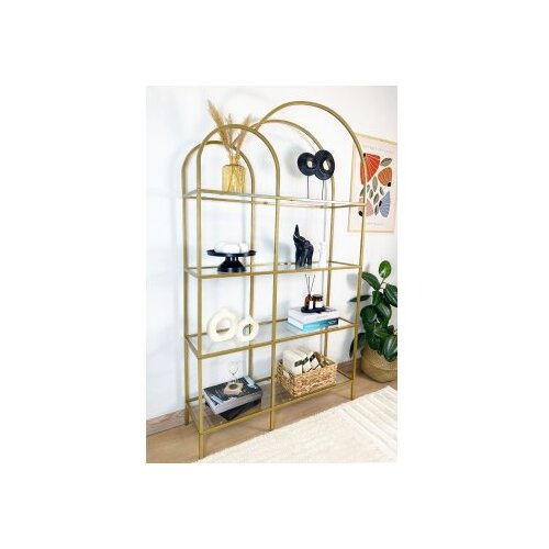 Hanah home polica za knjige twin gold transparent Cene