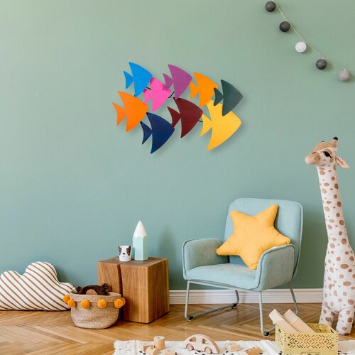Wallity Cırgısın multicolor decorative metal wall accessory Slike