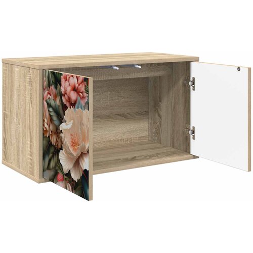  ormar za montažu na zid BORNE 69 x 33 x 40 cm Hrast sonoma Slike