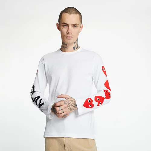 Comme des Garçons PLAY Comme des Garcons PLAY Long Sleeve Tee White
