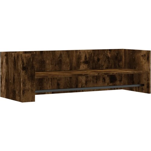 Maison Chic Stenska polica - Viseča Polica dimljeni hrast 100x35x30,5 cm inženirski les, (21758663) Slike