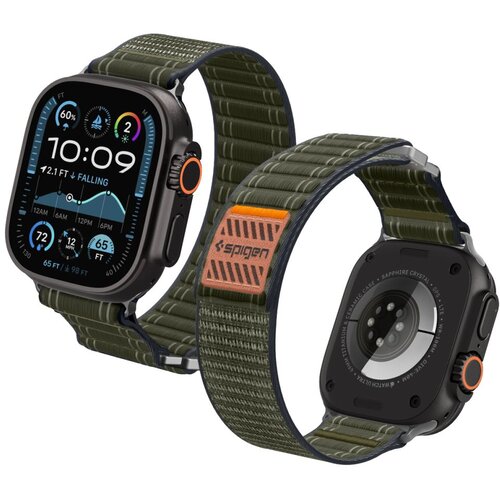 Spigen PA&Scaron;ČEK ZA APPLE WATCH 8 9 10 11 SE ULTRA 44 45 46 49 MM ZELEN WBF0, (5000336581) Cene