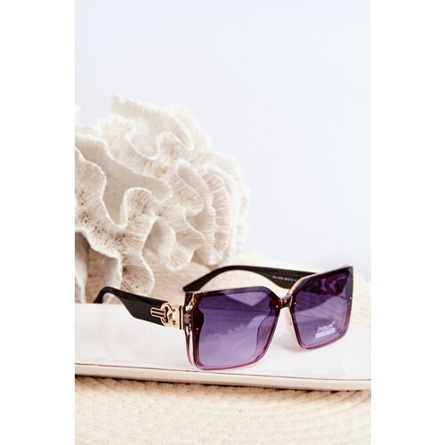 Kesi Women's UV400 Square Sunglasses - Brown-Pink Cijene