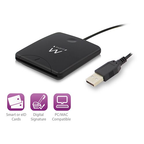 Ewent Čitalec pametnih kartic USB 2.0, črn Cene