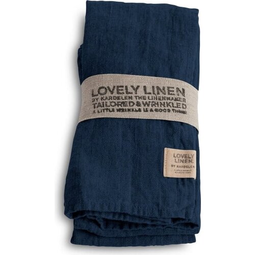 Lovely Linen Serviete - Midnight Blue Slike
