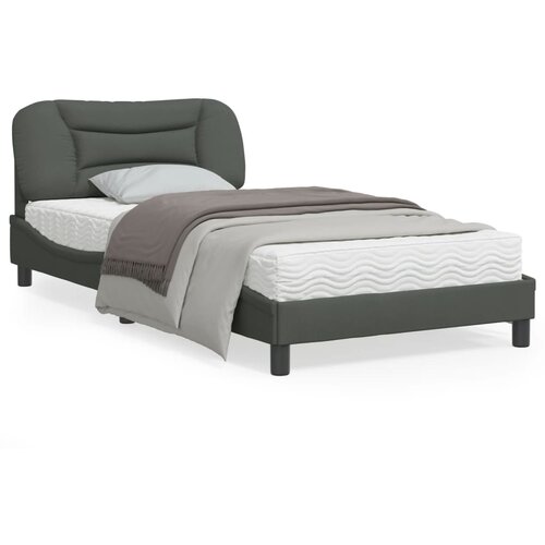 vidaXL Posteljni okvir z vzglavjem temno siv 100x200 cm blago Cene