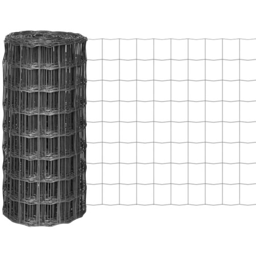 VidaXL Evro ograja iz jekla 10x0,8 m siva, (20831359) Slike
