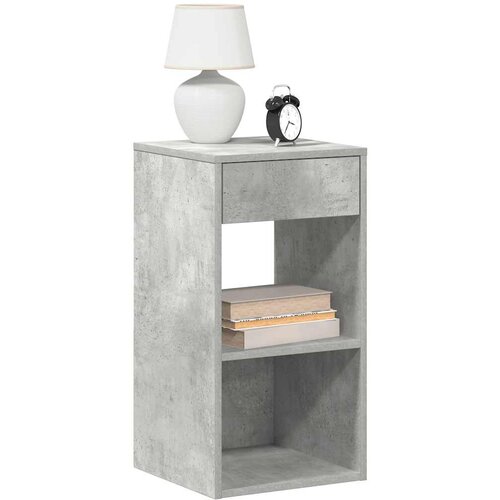 VidaXL Noćni ormarići s ladicom 2 kom beton sivi 35x34x66,5 cm Slike