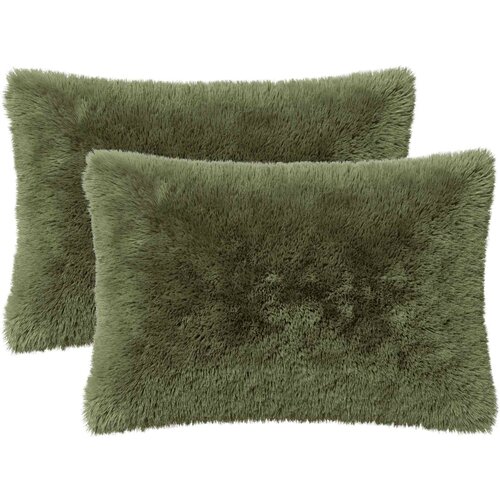  Presvlaka za jastuk 2 pcs HEERLEN Zelena 50 x 75 cm PV flis Cene