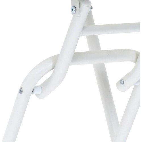  Stol za vrt Bijelo 50 x 50 x 72 cm Metal Slike