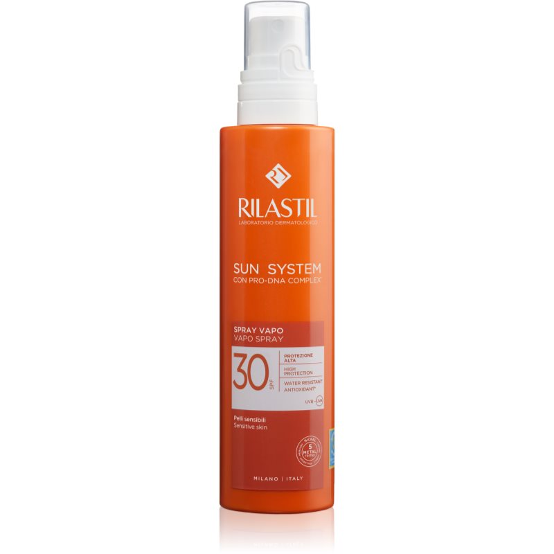 Rilastil Sun System emulzija za sončenje v pr&amp;scaron;ilu SPF 30 200 ml Slike