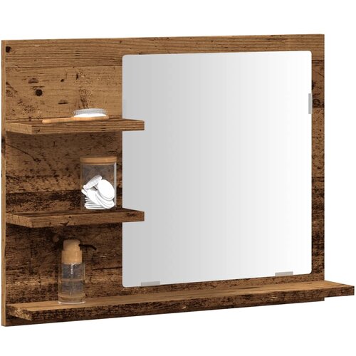 vidaXL Kopalniška omarica z ogledalom artisan hrast 60x10,5x45 cm Cene