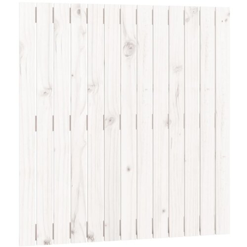 Maison Chic Stensko Posteljno vzglavje - Vzglavna omarica - Nočna omarica belo 82,5x3x90 cm trdna borovina, (21706709) Cene