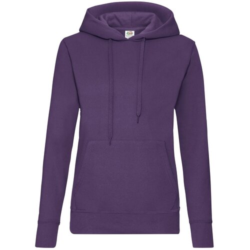 Fruit Of The Loom Fioletowa bluza z kapturem Hooded Sweat Cene