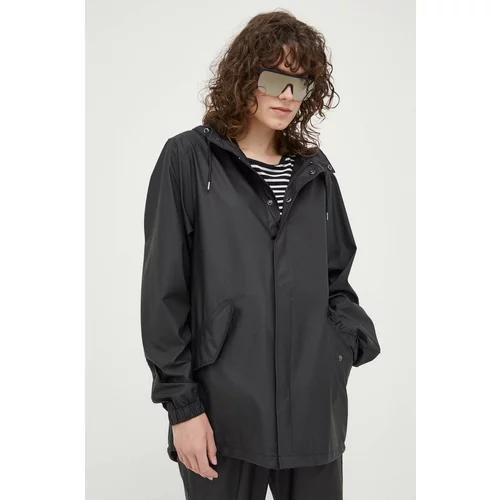 Rains Kišna jakna 18010 Fishtail Jacket boja: crna, za prijelazno razdoblje