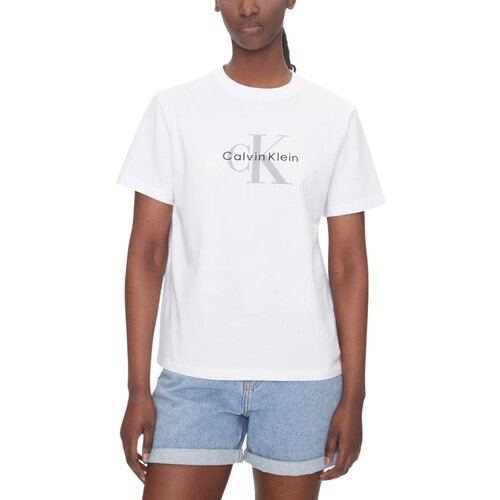 Calvin Klein Jeans HERO SS CLASSIC MONO LV047B865G Bijela Slike