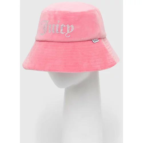 Juicy Couture Velur klobuk roza barva