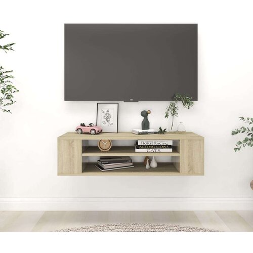 Viseći Viseča TV omarica sonoma hrast 100x30x26,5 cm iverna plo&amp;scaron;ča, (20914572) Slike