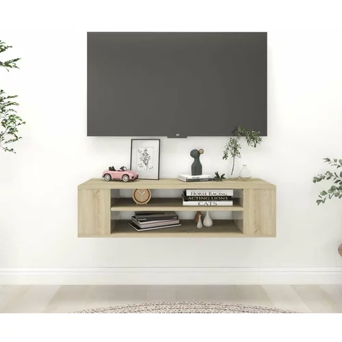 Viseći Viseča TV omarica sonoma hrast 100x30x26,5 cm iverna plošča, (20914572)