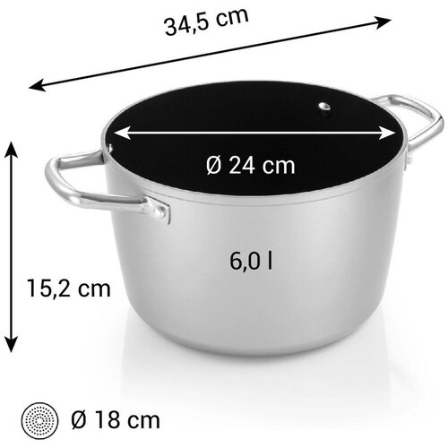Tescoma Aluminijast lonec za indukcijsko plo&amp;scaron;čo 6 l GrandChef+ &amp;ndash; Slike