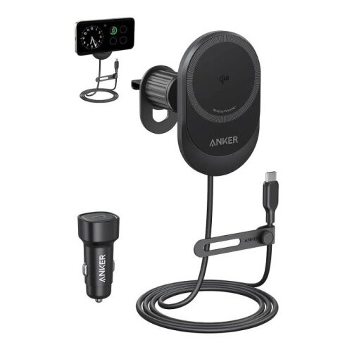 Anker MagGo brezžični avtopolnilec z vgrajenim USB-C kablom, 15W Cene